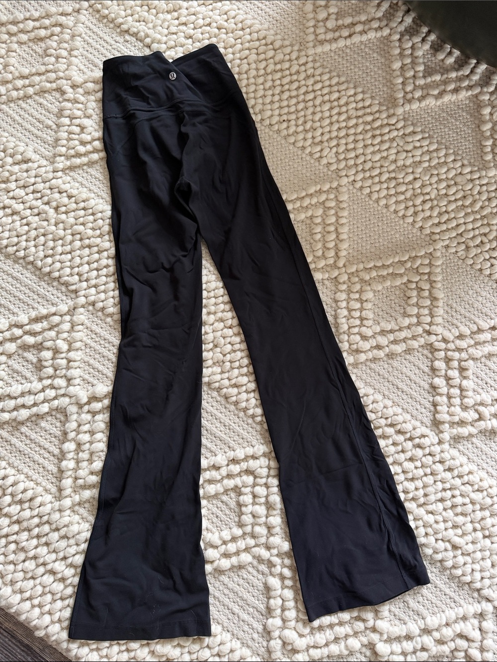 lululemon athletica Black Flare Yoga Pants